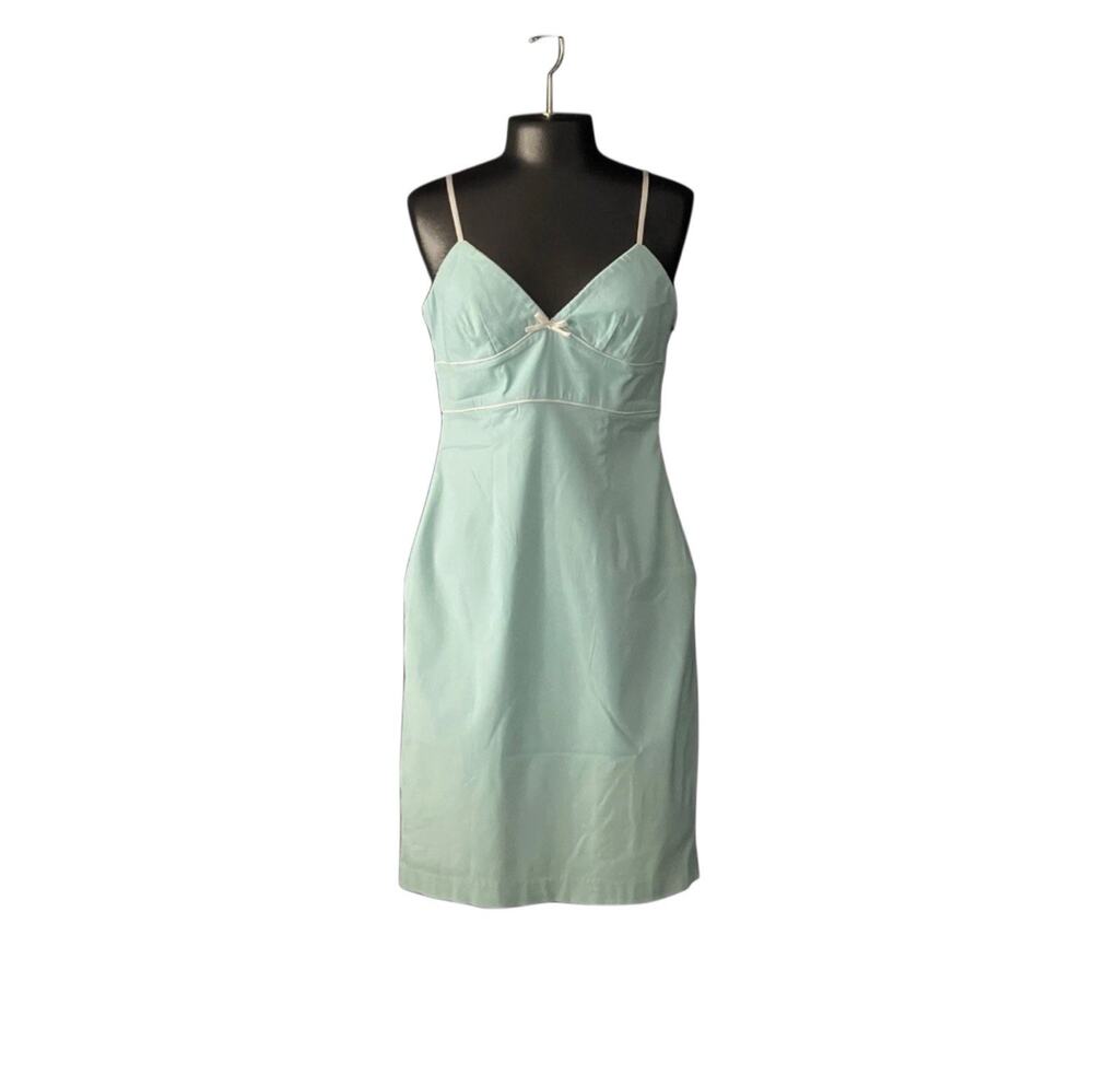 Express Y2K Aqua Spaghetti Strap Bodycon S 6